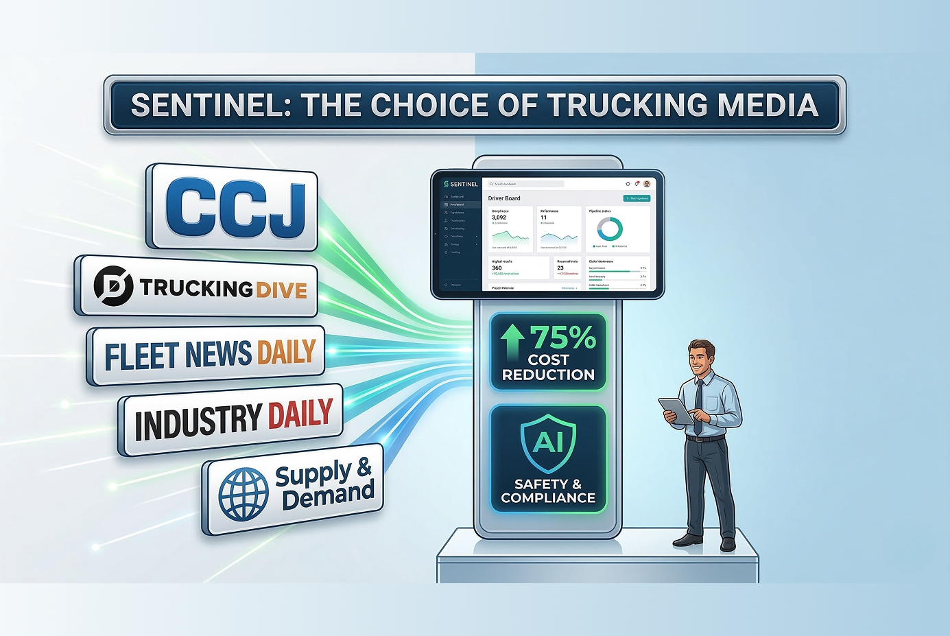 Sentinel Gains Coverage in Leading Trucking and Logistics Publications
