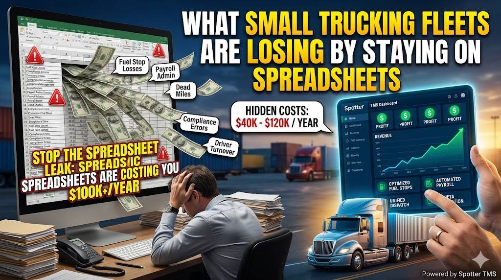 What Small Trucking Fleets Are Losing by Staying on Spreadsheets (And How a TMS Fixes It)