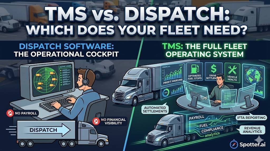 TMS vs. Dispatch Software: What Is Actually Different and Which One Does Your Fleet Need?