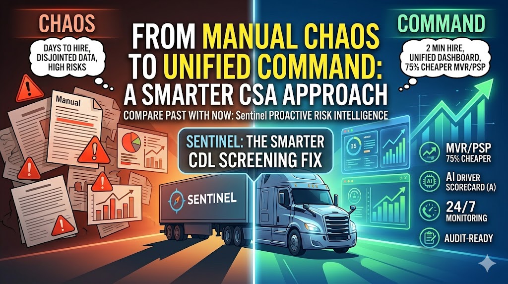 A Smarter Approach to CSA Compliance, Driver Screening, and Risk Management