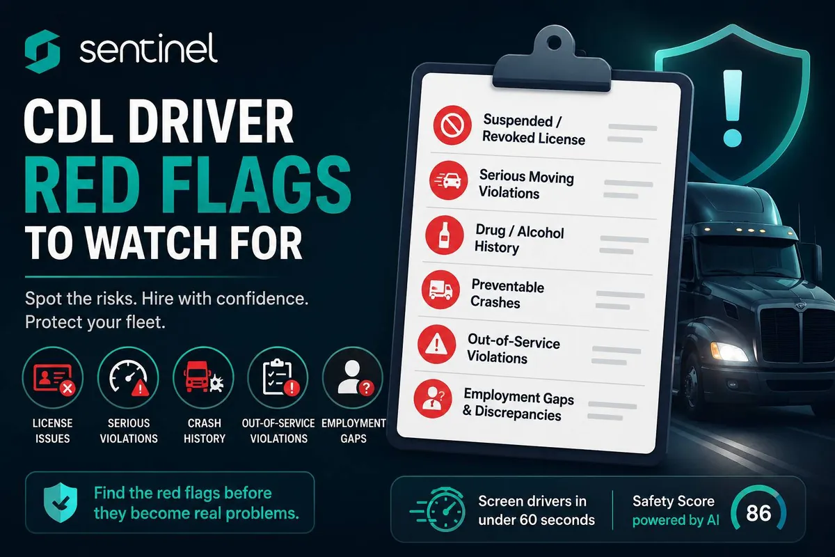CDL Driver Red Flags to Watch For